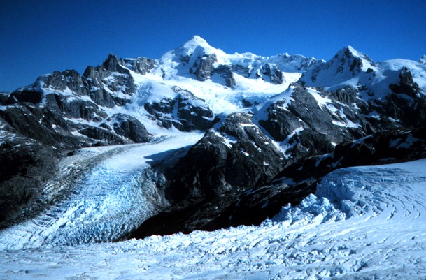 Cracks in glaciers